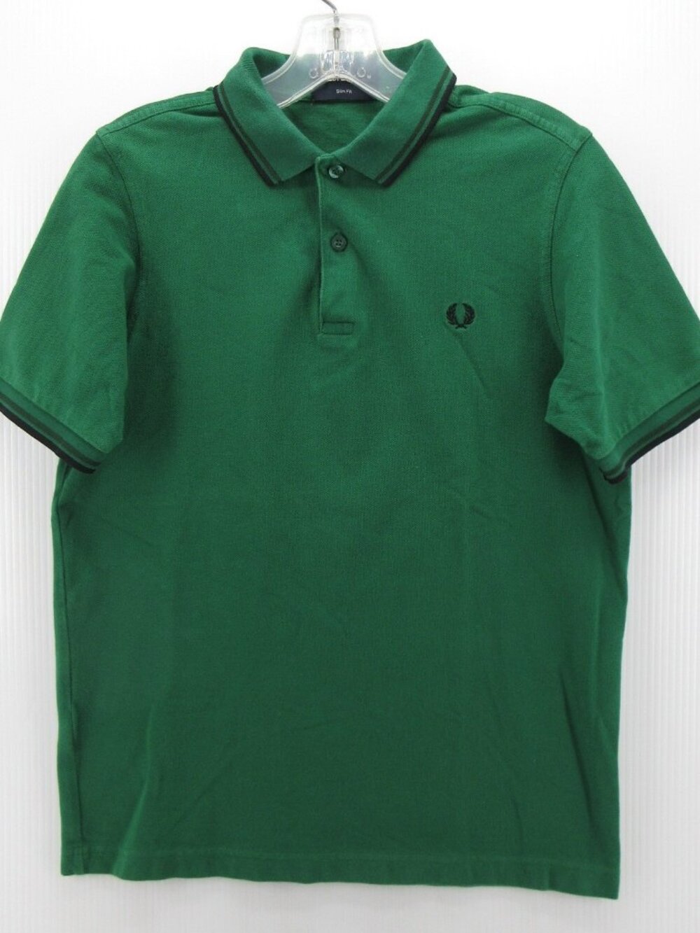 Fred Perry Polo Shirt Medium Twin Tipped Slim Fit Minimalist Pique